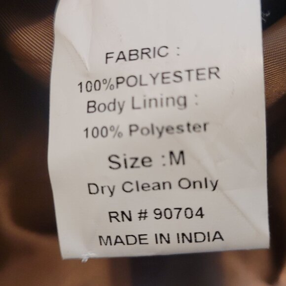 Vintage Waistcoat Vest Alan Fusser Faux Suede Brown India Med - Picture 7 of 9